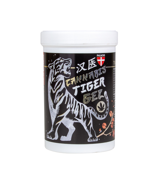 Tiger Gel de Massage au Chanvre - Force du Tigre, 380 ml Palacio - CBDelys