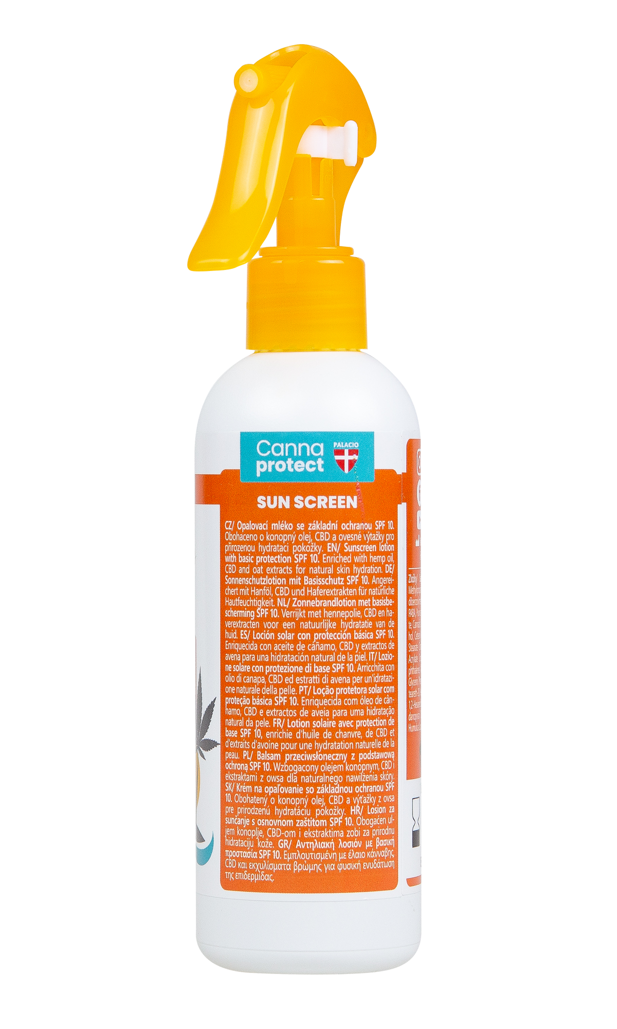 CannaProtect Lait Solaire SPF10 au Chanvre & CBD, 200 ml Palacio - CBDelys