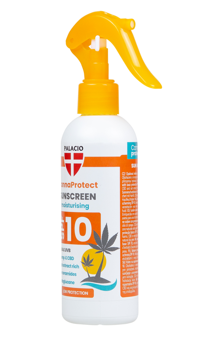 CannaProtect Lait Solaire SPF10 au Chanvre & CBD, 200 ml Palacio - CBDelys