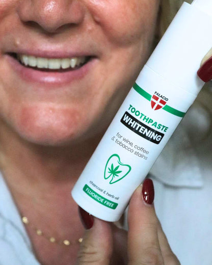 Dentifrice Whitening au Charbon Actif & Huile de Chanvre, 75 g Palacio - CBDelys