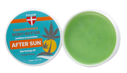 CannaProtect Beurre Corporel Après-Soleil au Chanvre, 200 ml Palacio - CBDelys
