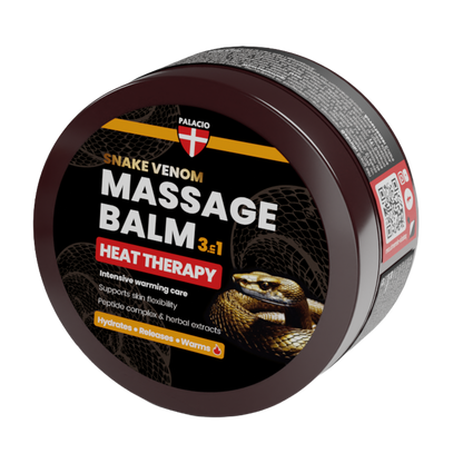 Baume de Massage Chauffant Heat 3-en-1 au Venin de Serpent, 300 ml Palacio - CBDelys