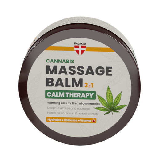 Baume de Massage Calm 3-en-1 Chauffant à l'Huile de Chanvre Palacio - CBDelys