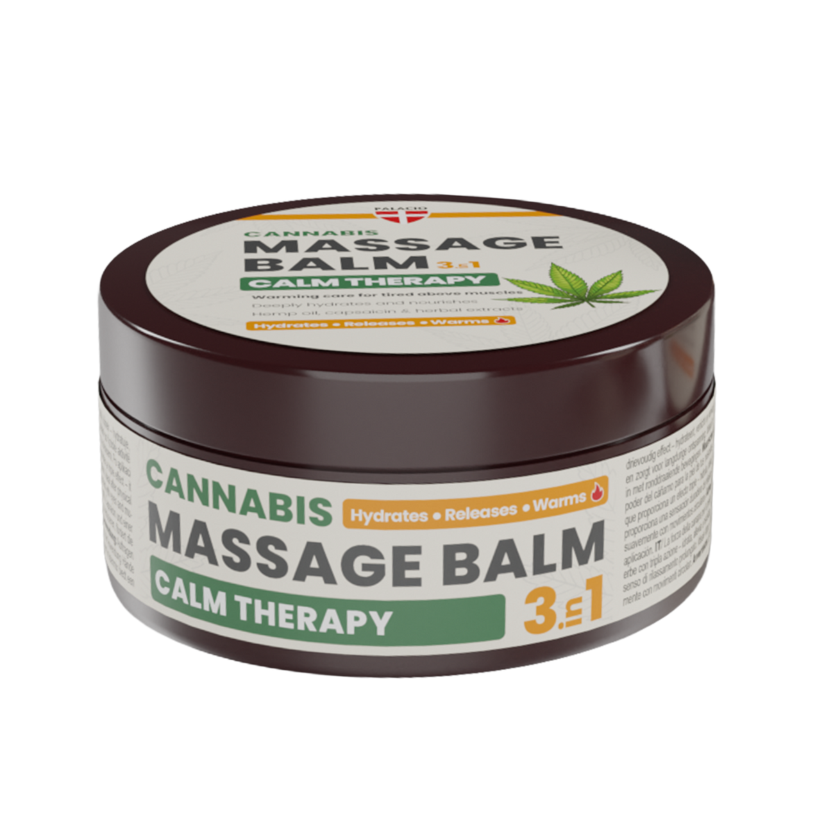 Baume de Massage Calm 3-en-1 Chauffant à l'Huile de Chanvre Palacio - CBDelys