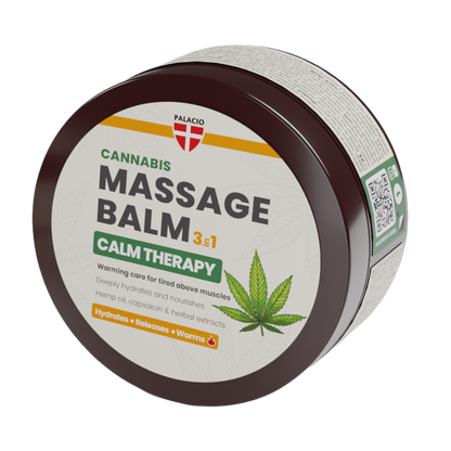 Baume de Massage Calm 3-en-1 Chauffant à l'Huile de Chanvre Palacio - CBDelys