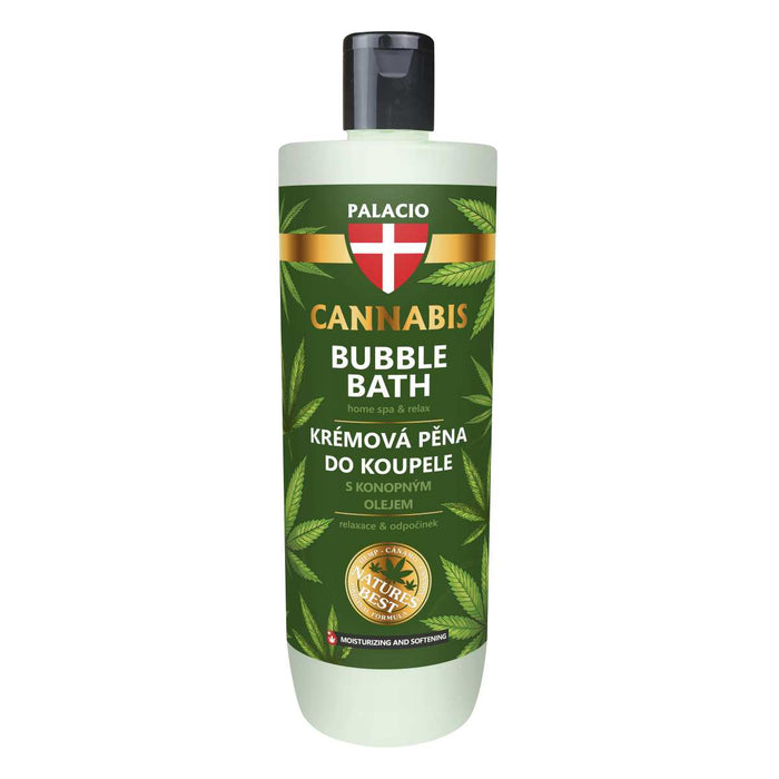 Bain Moussant au Chanvre Cannabis - Détente & Soin, 500 ml Palacio - CBDelys