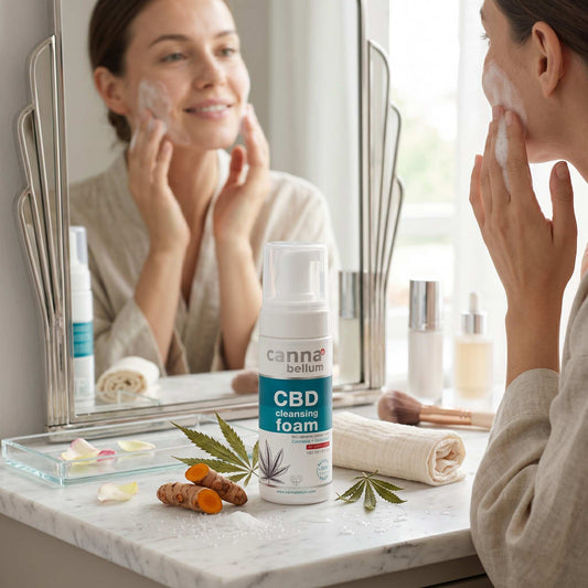 Mousse Nettoyante Visage CBD - Soin Purifiant, 150 ml Cannabellum - CBDelys