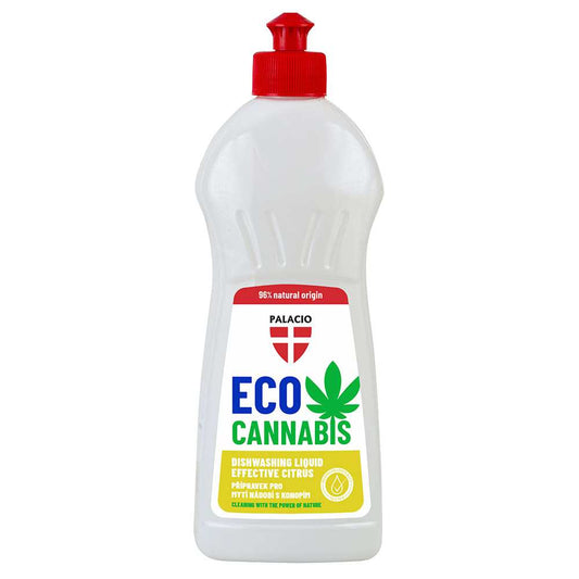 Liquide vaisselle écologique EcoCannabis au chanvre, 500 ml Palacio - CBDelys