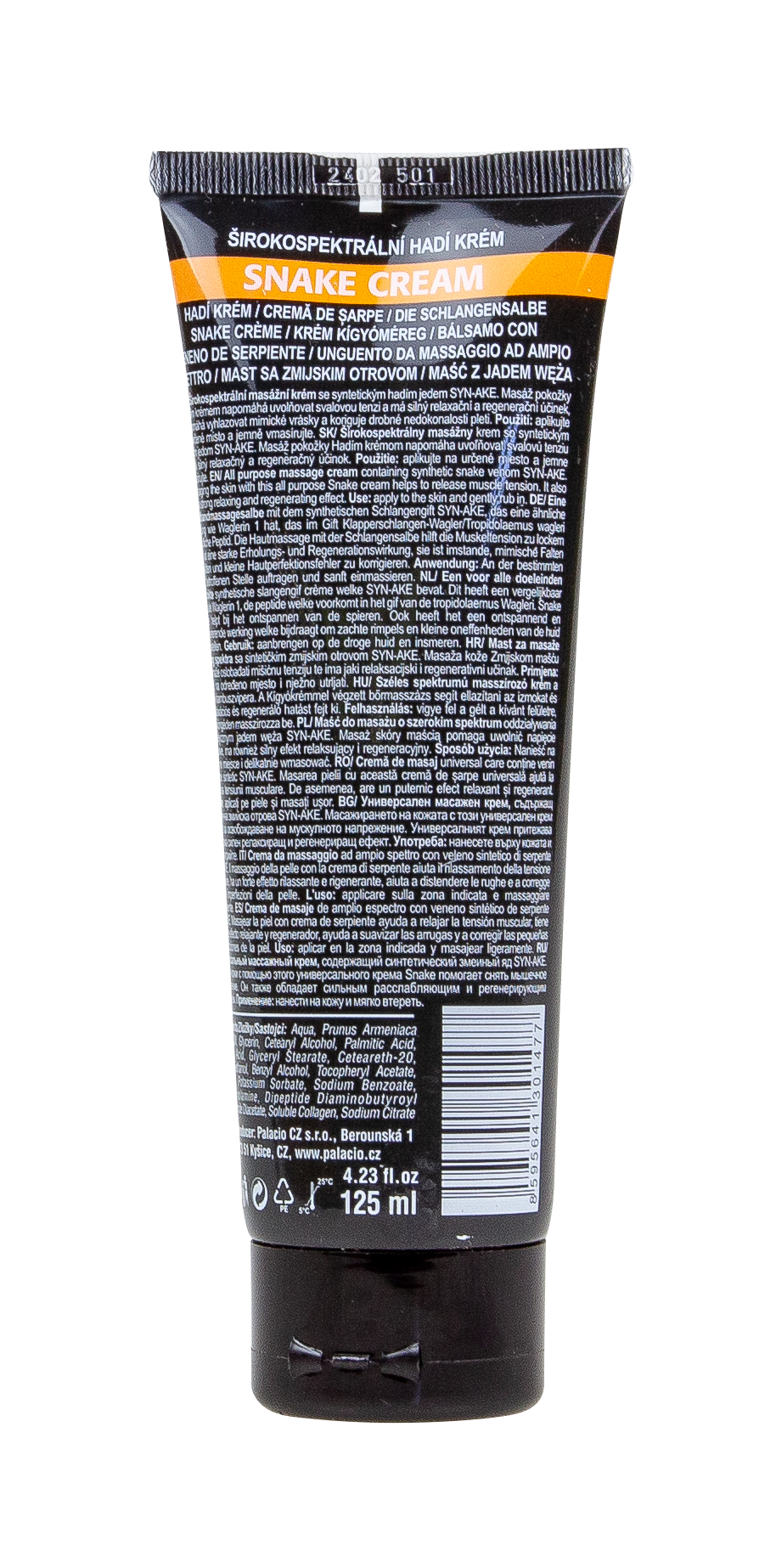 Crème multi-usages au venin de serpent SYN-AKE 125 ml PALACIO - CBDelys