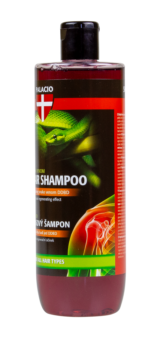 Shampooing au venin de serpent 500 ml, corps & cheveux PALACIO - CBDelys