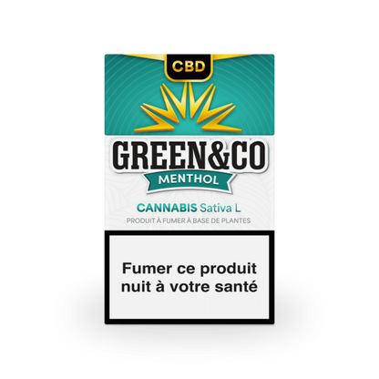 Cigarette CBD Menthol Green&Co - CBDelys