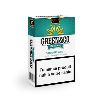 Cigarette CBD Menthol Green&Co - CBDelys
