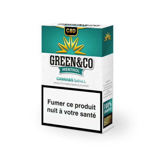 Cigarette CBD Menthol Green&Co - CBDelys