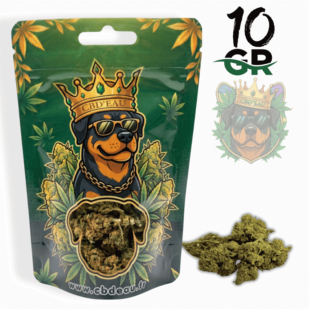 Fleur de CBD Lemon Haze 10g préemballée – vue principale