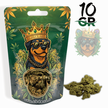 Fleur de CBD Lemon Haze 10g préemballée – vue principale