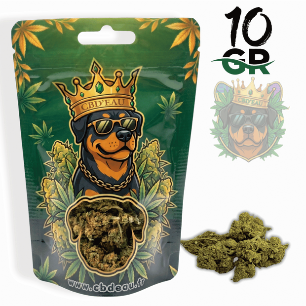 Fleur de CBD Lemon Haze 10g préemballée – vue principale